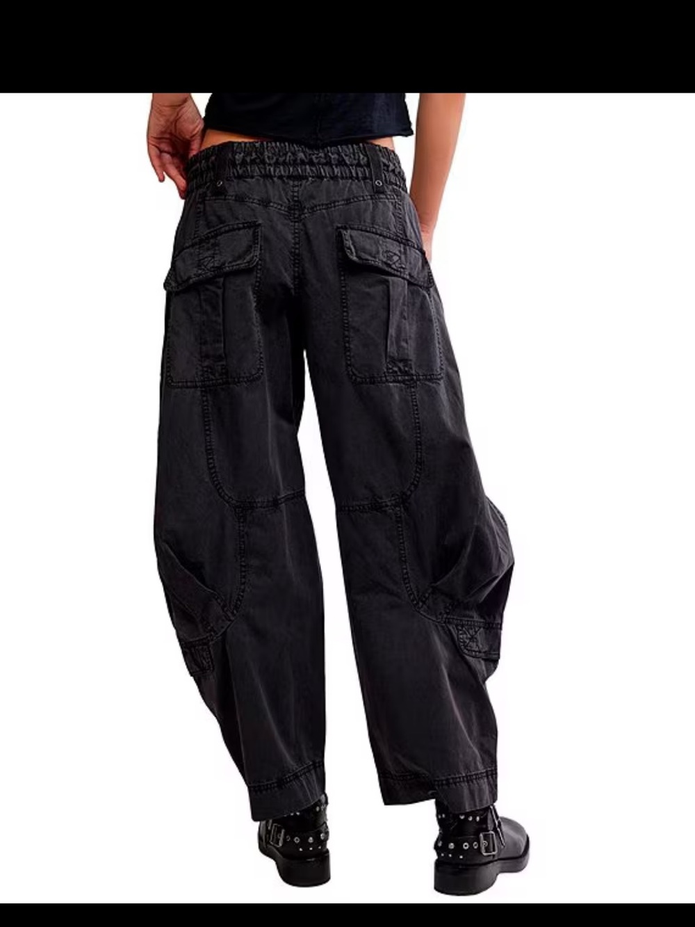 Free People Women’s Casual Utility Pants - Gray